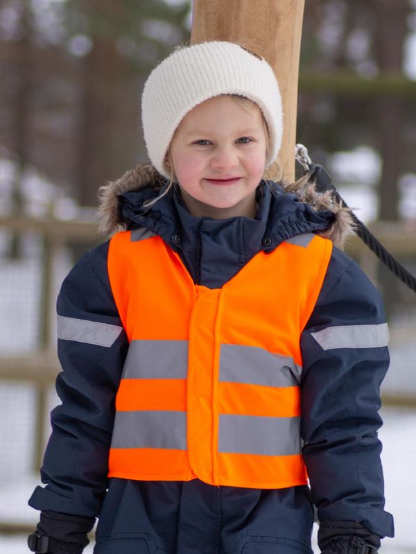 Refleksvest Magnetlukking - Barn orange