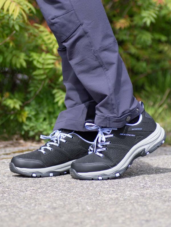 Skechers Relaxed Fit Trego Trail Destiny Svart Dame - Vanntett