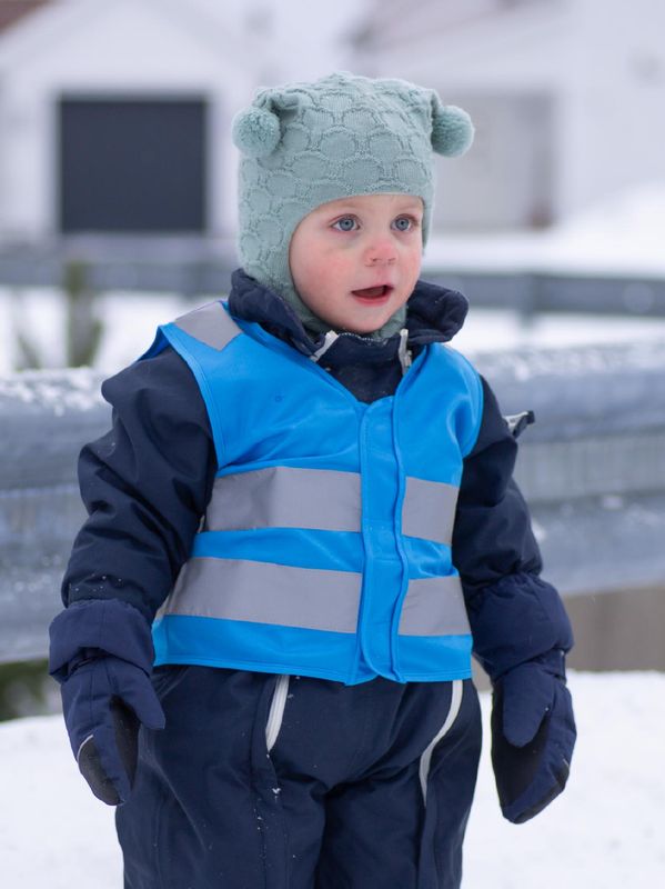 Refleksvest Magnetlukking - Barn blå