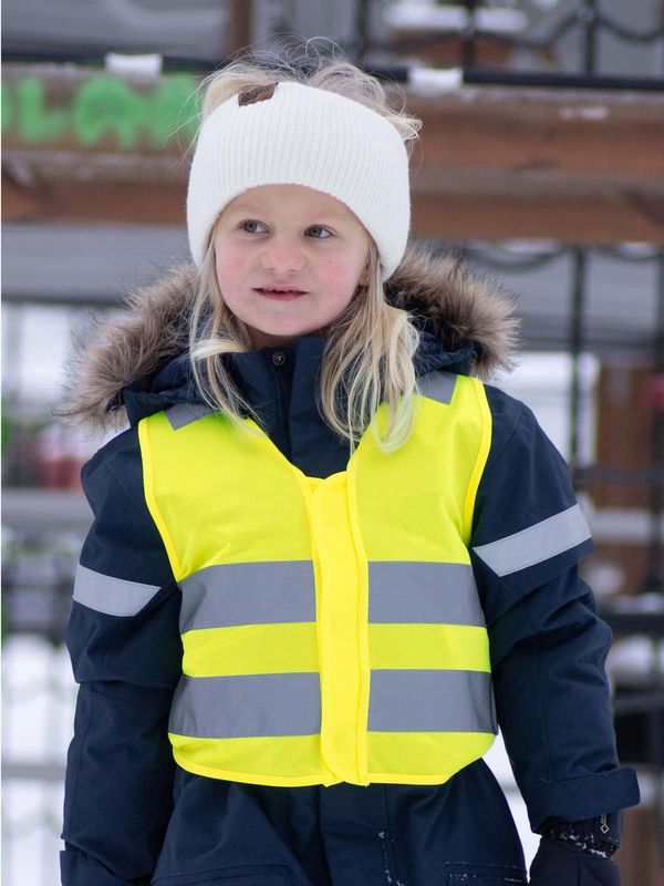 Refleksvest Magnetlukking - Barn gul
