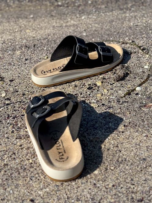 Hovedbilde Fly Flot Sandaler Svart Dame
