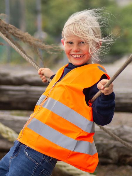 Hovedbilde Hoppin Refleksvest Orange - Barn