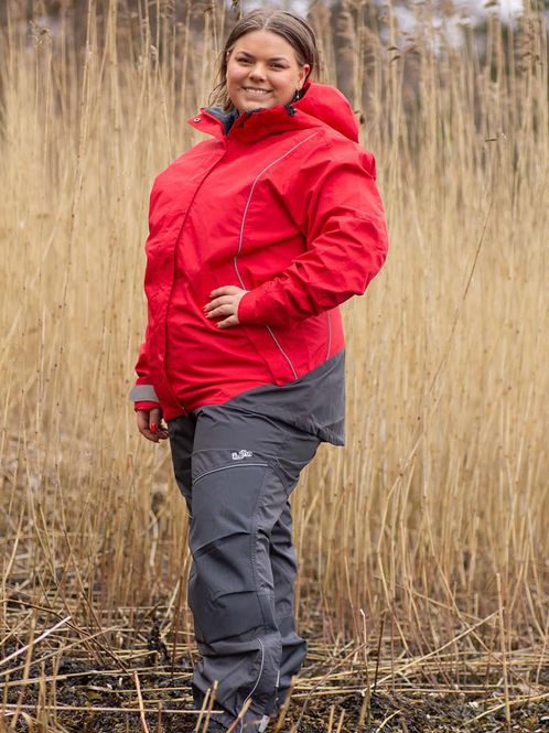 Hovedbilde Skalldress Rød/Grå Dame Kort -  2 deler - Pakketilbud
