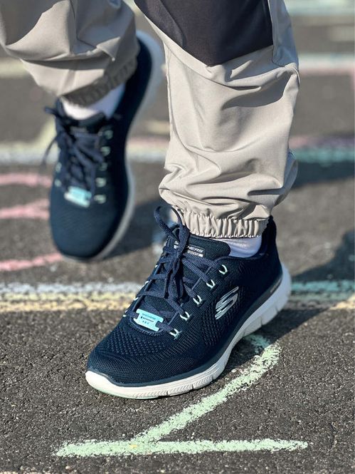 Hovedbilde Skechers Flex Appeal 4.0 Marine Dame - vanntett joggesko