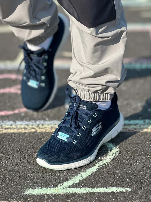 Hovedbilde Skechers Flex Appeal 4.0 Marine Dame - vanntett joggesko