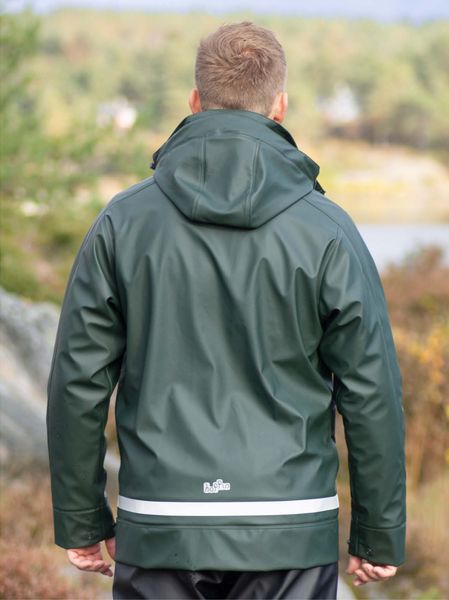 Hovedbilde Storm Fóret PU Regnjakke Mørk Grønn Herre 