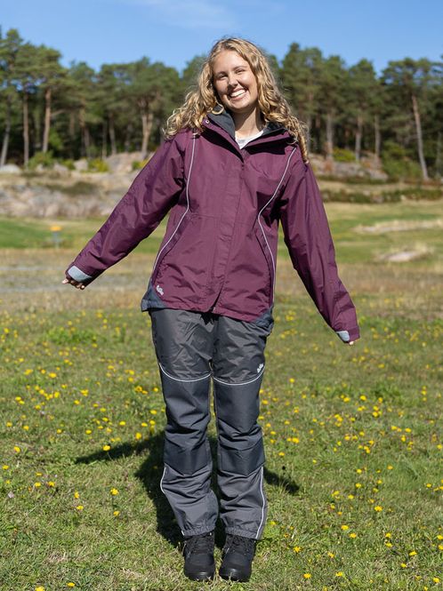 Hovedbilde Skalldress Aubergine/Grå Dame - 2 deler - Pakketilbud