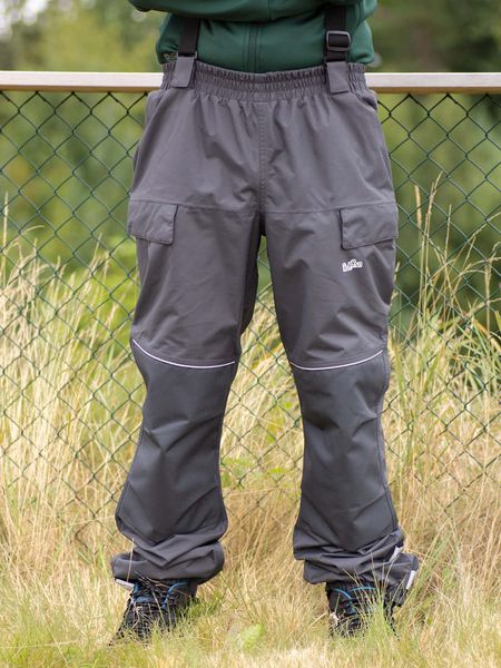 Hovedbilde Byge Overtrekksbukse med seler Grå Herre