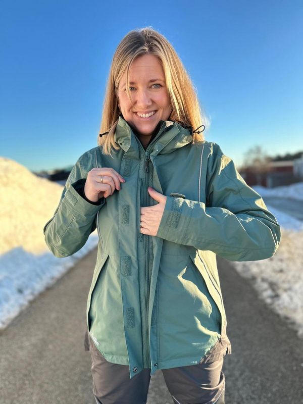 Hoppin Allværsjakke Grønn Dame