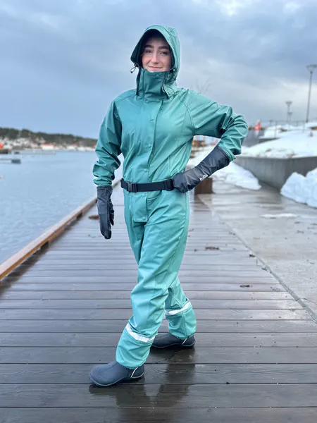 Hovedbilde Robust PU Regndress Grønn Dame