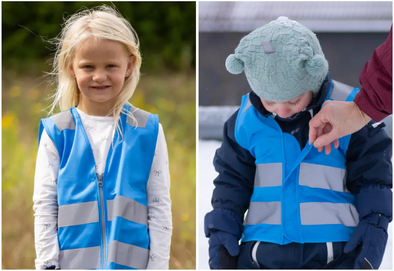 bilde som viser de ulike lukke-mekanismene (magnet og glidlås)
