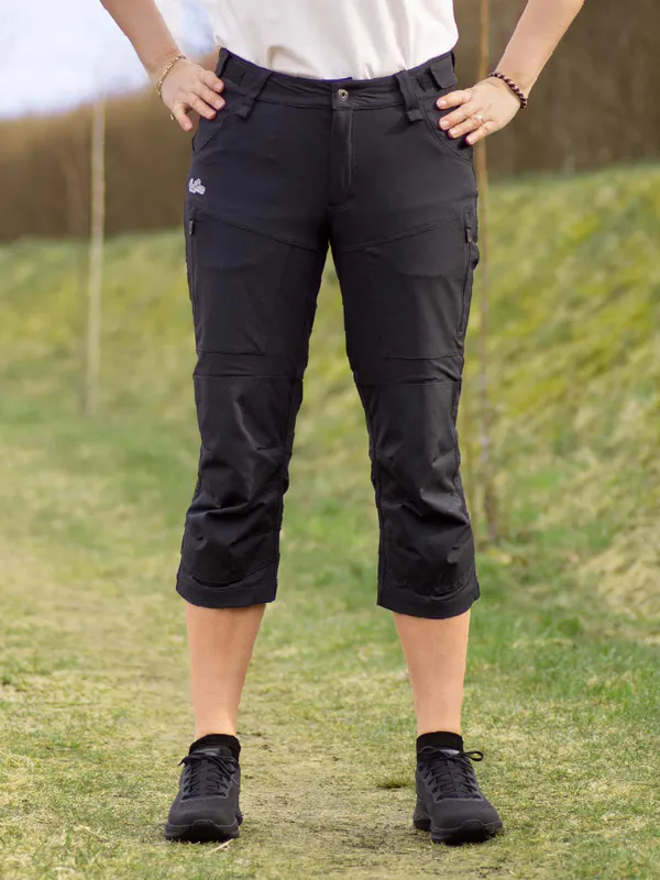 Hoppin Shorts Lang Svart Dame