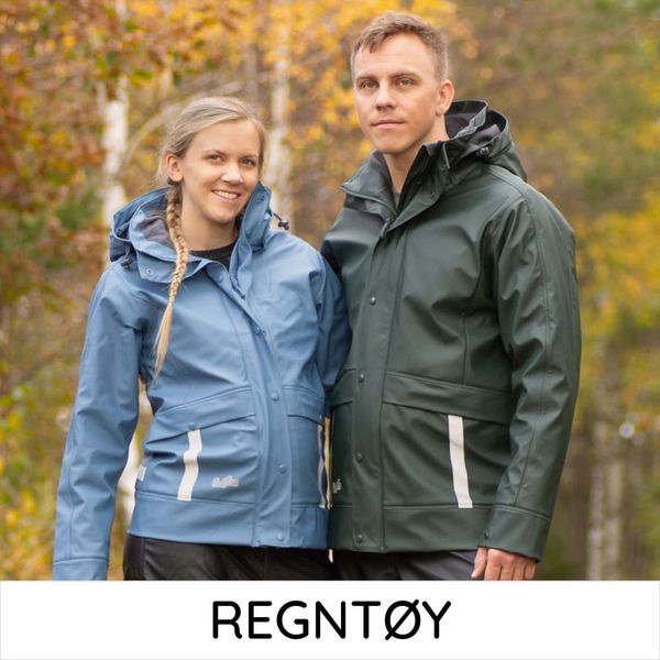 regntøy regnjakke regnbukse dame og herre 30000mm vannsøyle