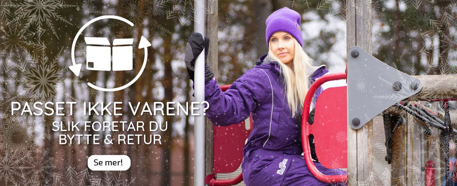 slik foretar du bytte og retur hos oss