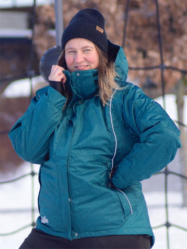 Hoppin Vinterjakke Sjøgrønn Dame